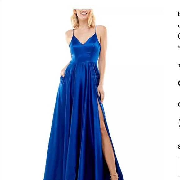 NWT Beautiful Teal Prom Dress - Picture 6 of 8